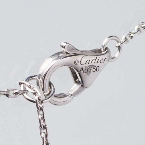 Cartier 18k White Gold and Diamond d'Amour Small Model Necklace - Picture 6 of 8